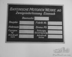 BMW plate remake