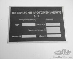 BMW plate remake