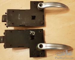 Door locks from DKW IFA F8 (left, right), also other cars