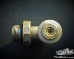 pre-war oil barrel pouring out