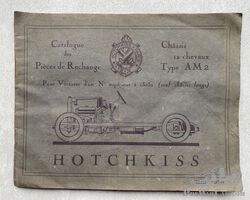 Hotchkiss AM2 parts book