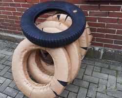 NEW 6.00/6.50-18 6PR Blockley tyres incl. innertube and rim band