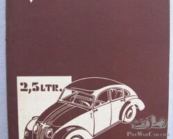 Adler 2,5 litre manual nr. 938 1937.