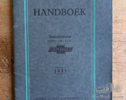 Manual / handboek Chevrolet Bedrijfsauto's