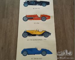 Original Alfa Romeo serigraphie poster for dealers