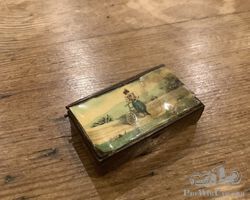 c.1890's Cycling Brass Matchbox with Striker.