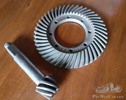 Vintage crownwheel and pinion French voiturette Salmson? Amilcar? BNC? 9x46