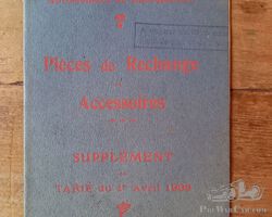 De Dion Bouton parts list 1906