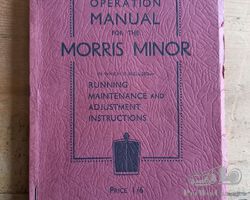 Morris Minor operation manual