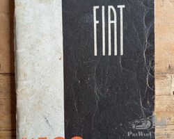 FIAT 1500 manual 'uso e manutenzione' 1938