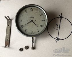 VINTAGE CAR BRITISH JAEGER 5 CAR CLOCK JAGUAR RILEY ROLLS BENTLEY SUNBEAM