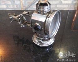 For Sale: Very Early Small Nickel Plated Light for Early Bicycles, Motorcycles, Small Cars, etc. made by Matthews and Willard, Connecticut