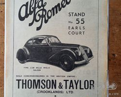 1937 Alfa Romeo 6C 2300 B Mille Miglia advert