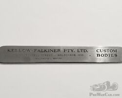 Kellow - Falkiner Coachbuilder Tag for Several Marques