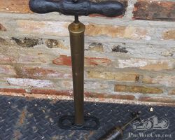 An Early Brass Tire Pump and a Neat Early Steel/Brass Grease Pump. Great for early cars or speedster.