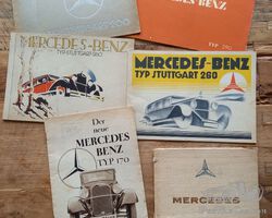 6 rare Mercedes-Benz catalogues - please read description