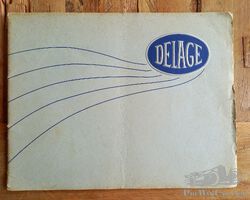 1939 Delage sales catalogue