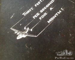 Thirty feet per second for a month