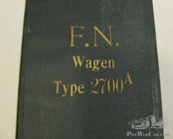 FN 2700 A Owner’s manual and Parts list.