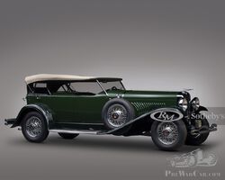 1929 Duesenberg Model J 'Butterfly' Dual-Cowl Phaeton by Murphy | RM Sothebys | Monterey | 12-14 August 2021