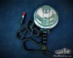 Bosch, curved headlight, searchlight police, new old stock