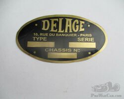 plaque delage vierge