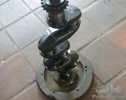 Morris Eight crankshaft with flywheel