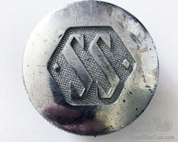 Original Late 1930's Jaguar SS Chromed Aluminium Oil Cap, Pre War Vintage Jag