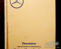 NEW PRICE: Mercédès-Benz 'mise en marche et entretien de la Modèle 170 V'