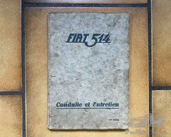 FIAT 514 user's manual