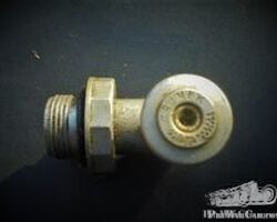 pre-war oil barrel pouring out