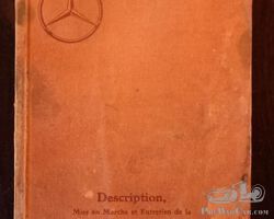 NEW PRICE: User manual Mercedes-Benz 500 K 'Mise en Marche et Entretien'