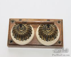 Veteran Edwardian Early Motor CarTwin Brass Jelly Mould Switches