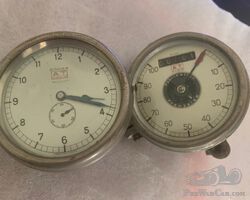 Set of A.T. speedo and clock