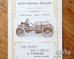 1907 S.P.A. / SPA catalogue for 4 & 6 cylinder models