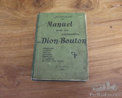 Book Manuel pour les Automobiles de Dion-Bouton – 1907