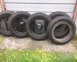 Rudge Whitworth 21" Wheels & Tyres 80mm Hubs