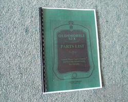 General Motors documentation (parts book) for Oldsmobile