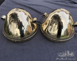 2 big electrical headlights 1910'S full brass