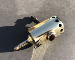 brass carbide rear lantern
