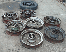 Unidentified wheels / tyres ( & parts) for Morris