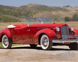 1938 Packard Eight One-Twenty Convertible Victoria | Pebble Beach Auctions | Gooding & Company