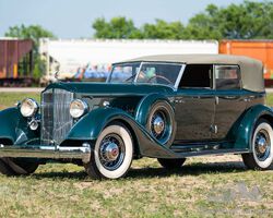 1934 Packard Twelve Model 1108 Individual Custom Convertible Sedan | Pebble Beach Auctions | Gooding & Company