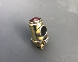 motorcycle licence plate rear light full brass