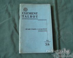 Talbot documentation (parts book) for Talbot