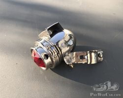 Acetylene taillight for motorcycle