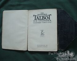 Talbot documentation (manuals) for Talbot (London)