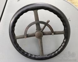 bronze steering wheel