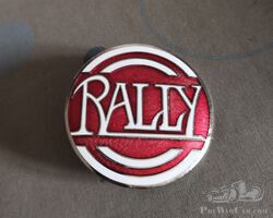 Écusson radiateur émaillée Rally