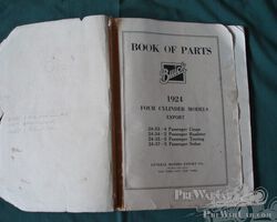 Buick documentation (parts book) for Buick